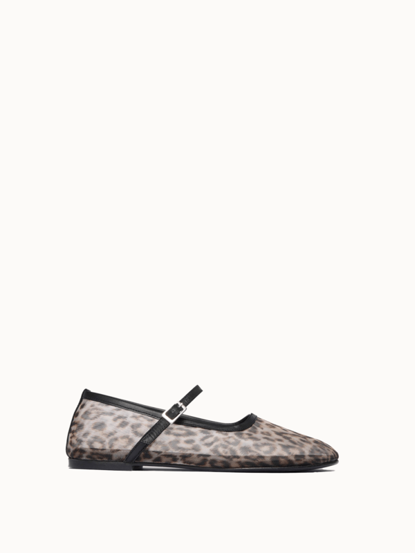 Freda Salvador Laurel Mary Jane Flats - Leopard Mesh Freda Salvador Laurel Mary Jane Flats - Leopard Mesh
