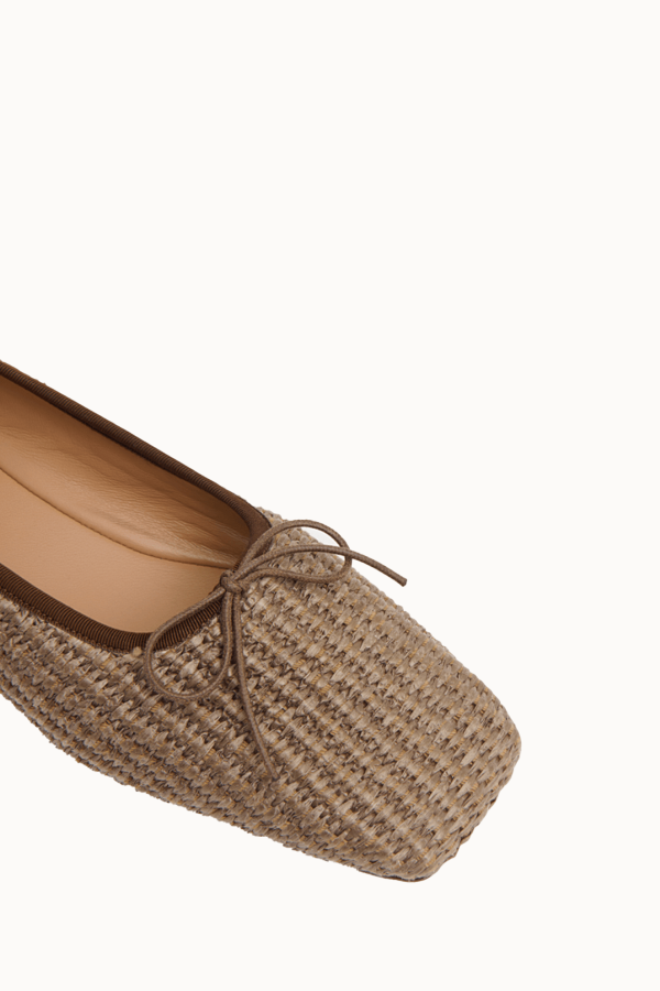 Mansur Gavriel Square Toe Ballerina Flats - Anise