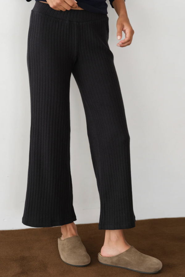 Donni. The Sweater Rib Kick Flare Pant
