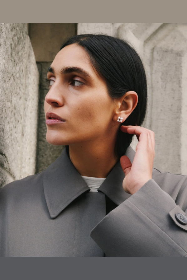 Jenny Bird Mini Woven Square Earrings