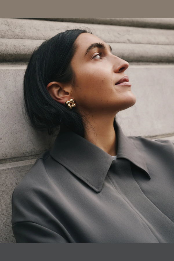 Jenny Bird Small Woven Square Earrings