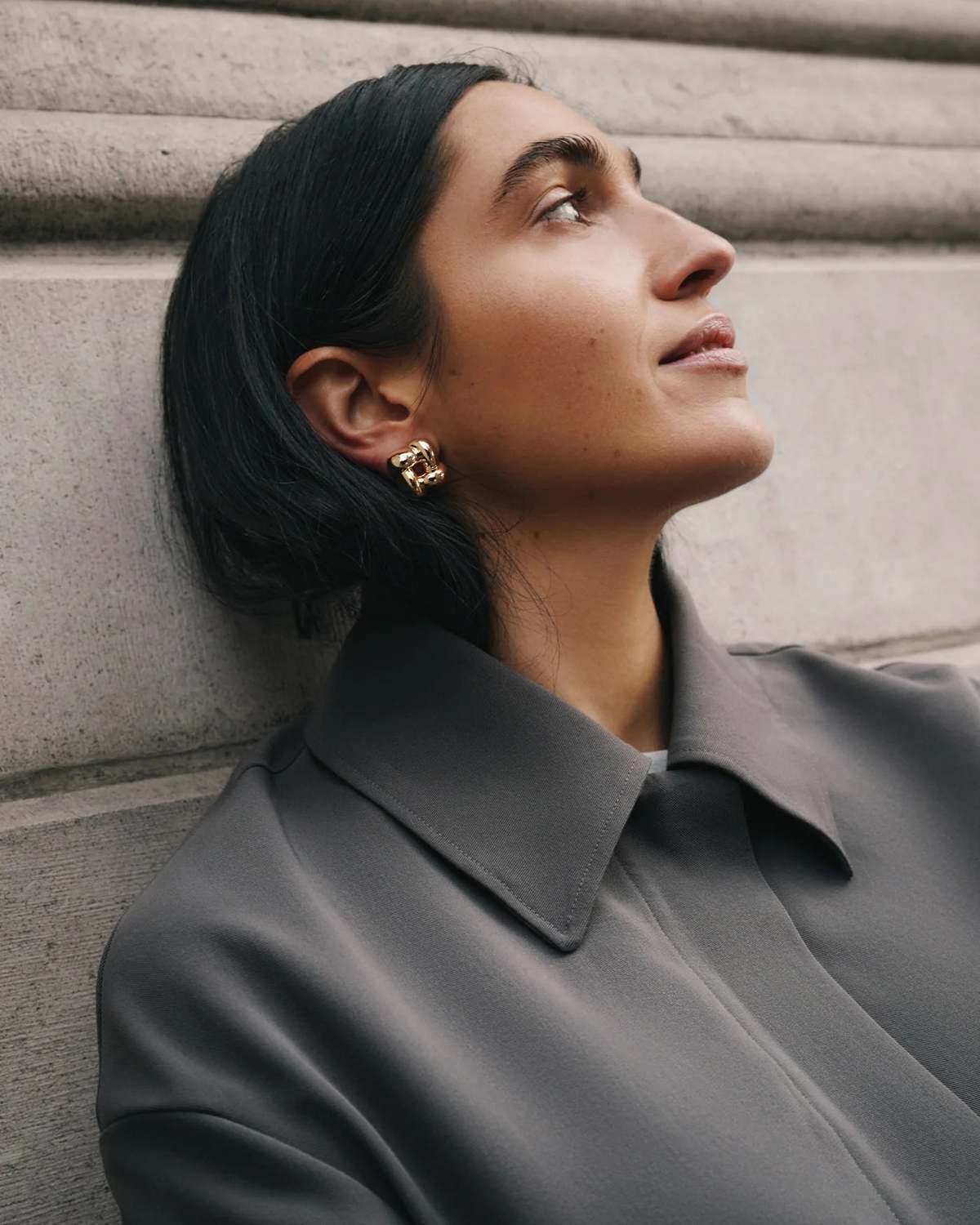 Jenny Bird Small Woven Square Earrings - Image 2 of 5