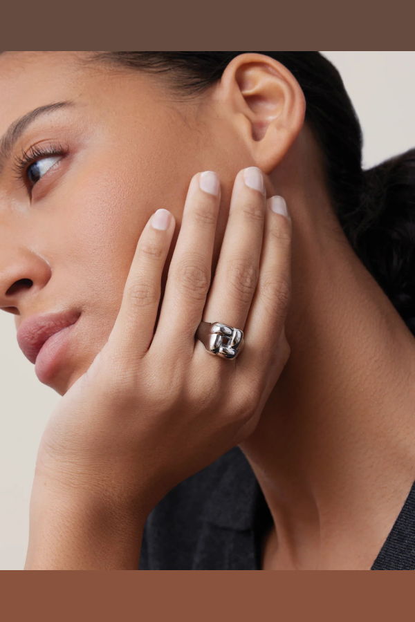 Jenny Bird Woven Square Ring