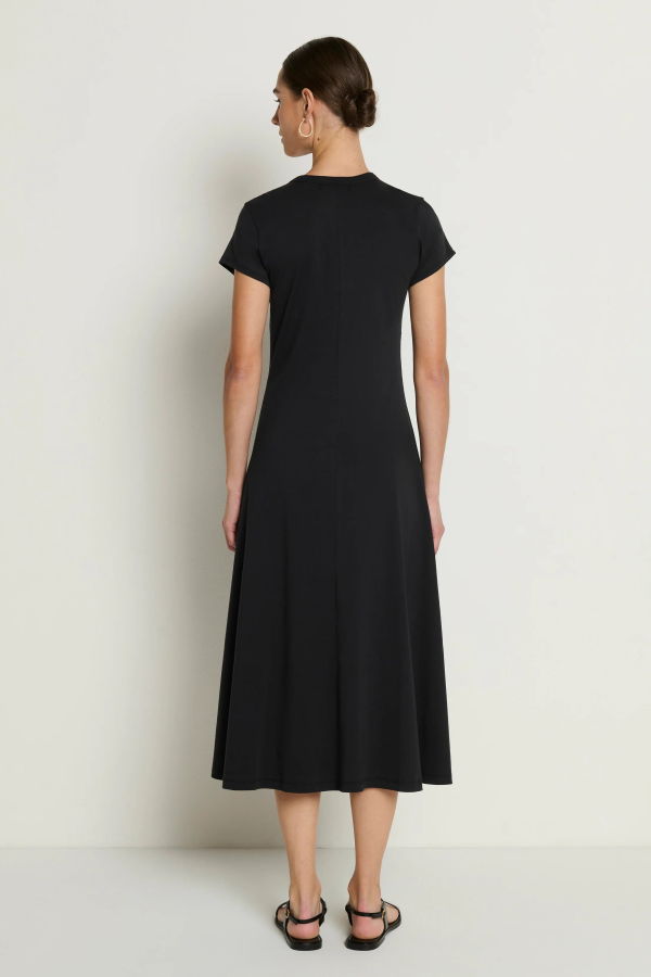 Nation Ltd. Frida Twist Midi Dress - Jet Black