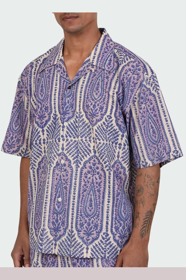 Kardo Rohit Purple Paisley BP05 Shirt