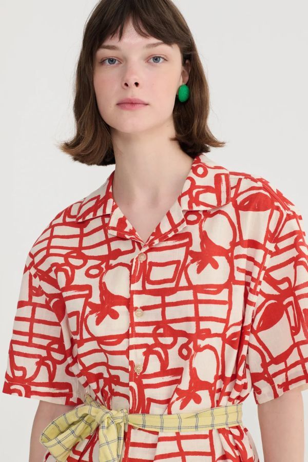Bobo Choses Cookery Festival All Over Shirt - Red