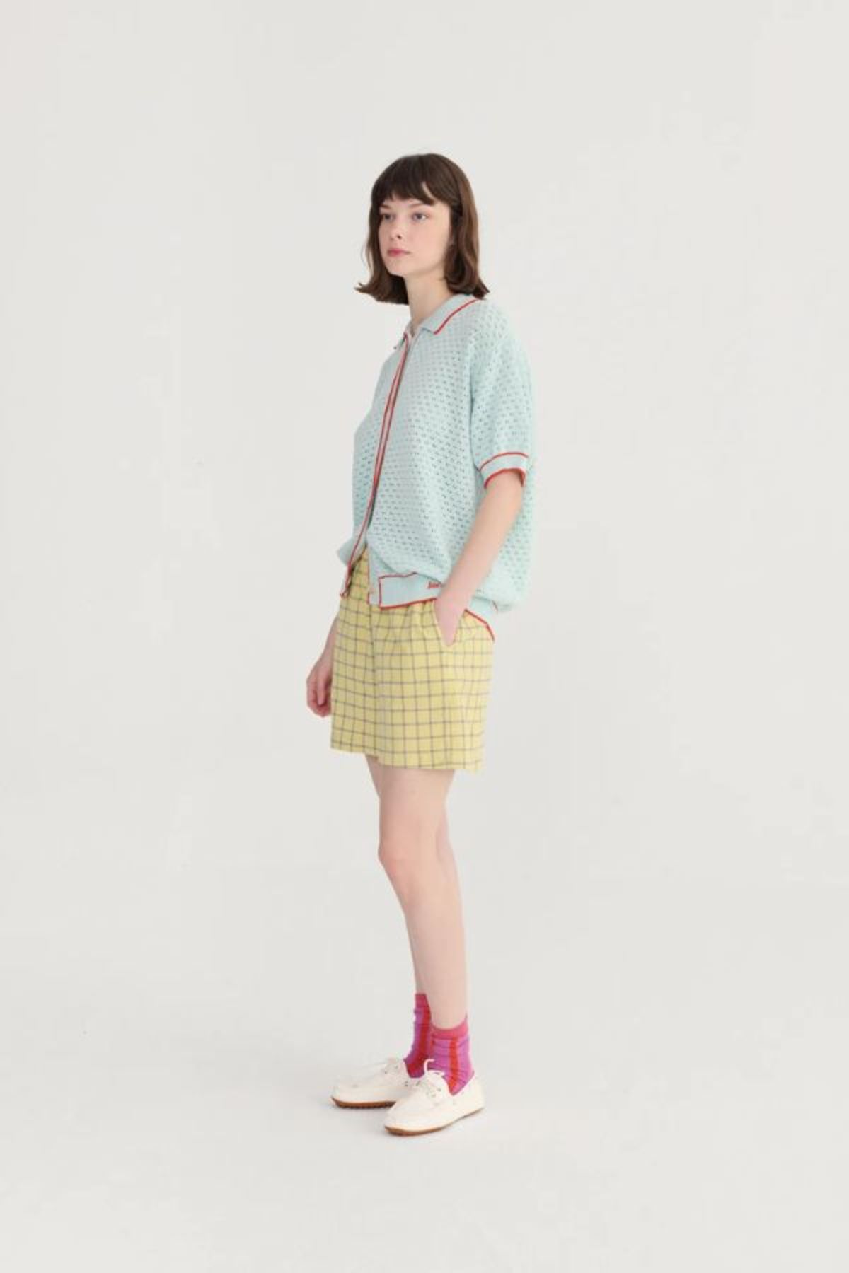 Bobo Choses Openwork Knitted Cardigan - Light Blue - Image 3 of 4