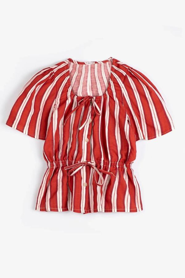 Bobo Choses Striped Peplum Top - Multicolour