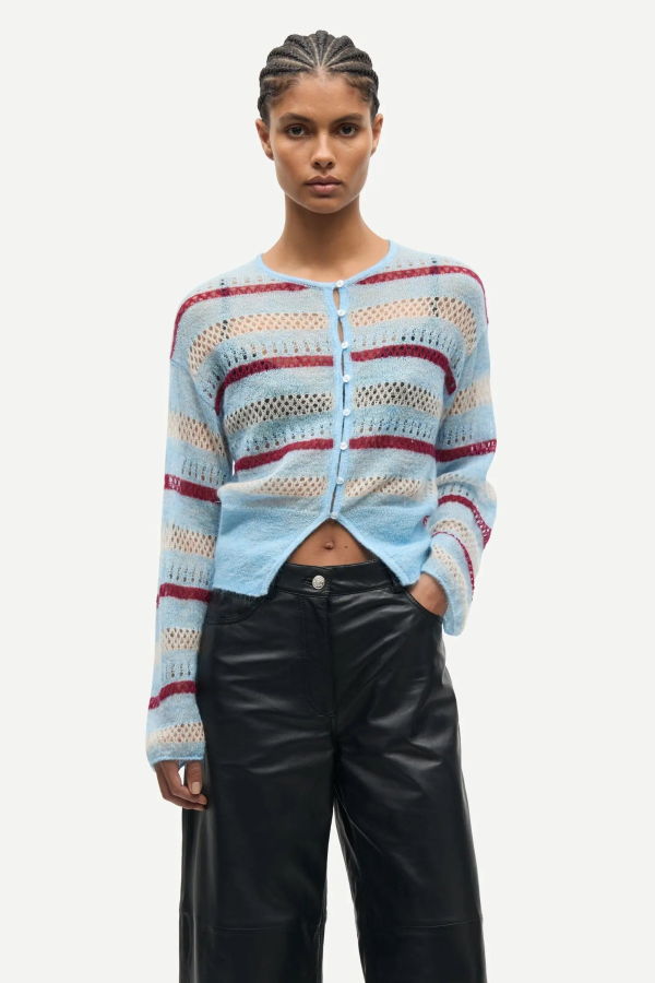 Samsøe Samsøe Sahara Cardigan - Blue Stripe