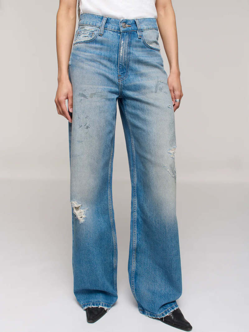 DALA Sling Jeans Painterly Blue