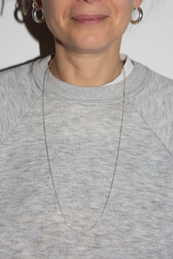 WOLF & GYPSY VINTAGE Long Silver Cable Chain Necklace