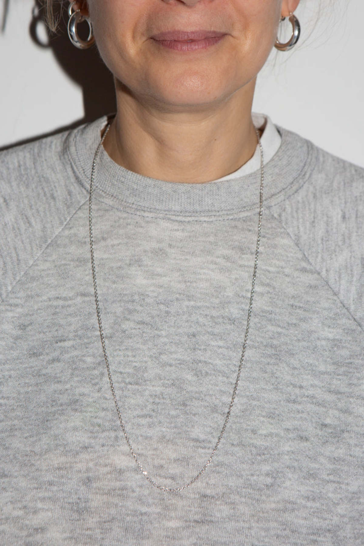 WOLF & GYPSY VINTAGE Long Silver Cable Chain Necklace - Image 2 of 2