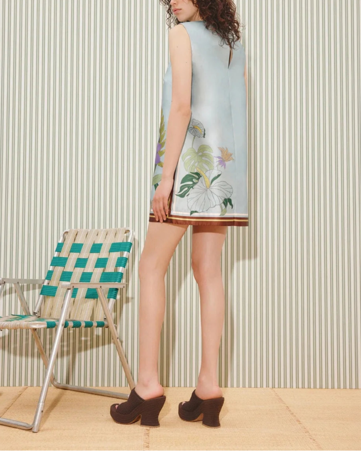 ALEMAIS Alfie Mini Dress - Blue - Image 4 of 5