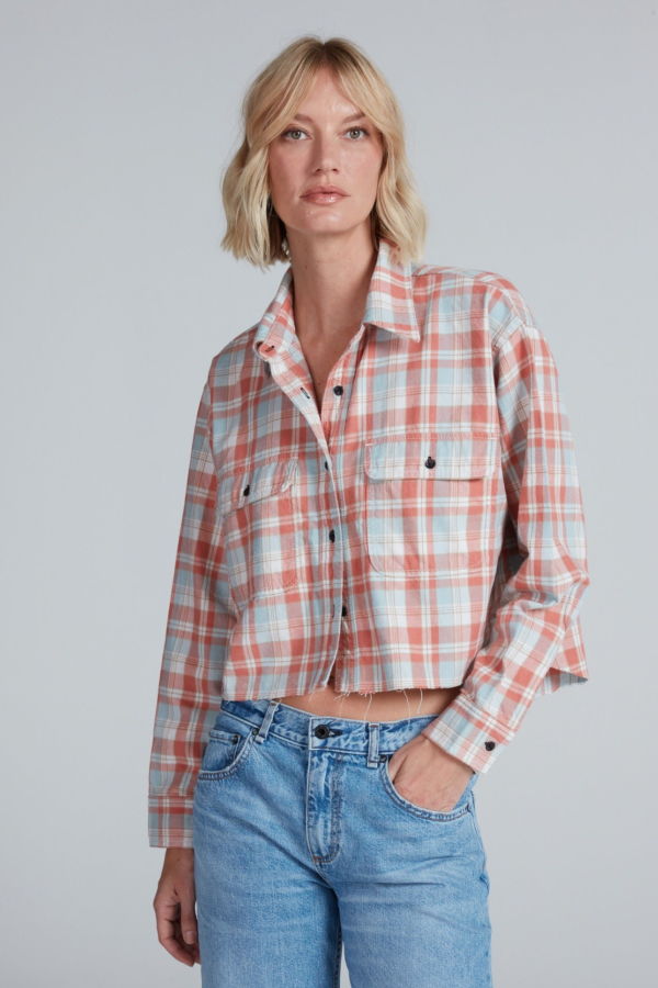 ASKK NY Crosby Plaid Flannel Top