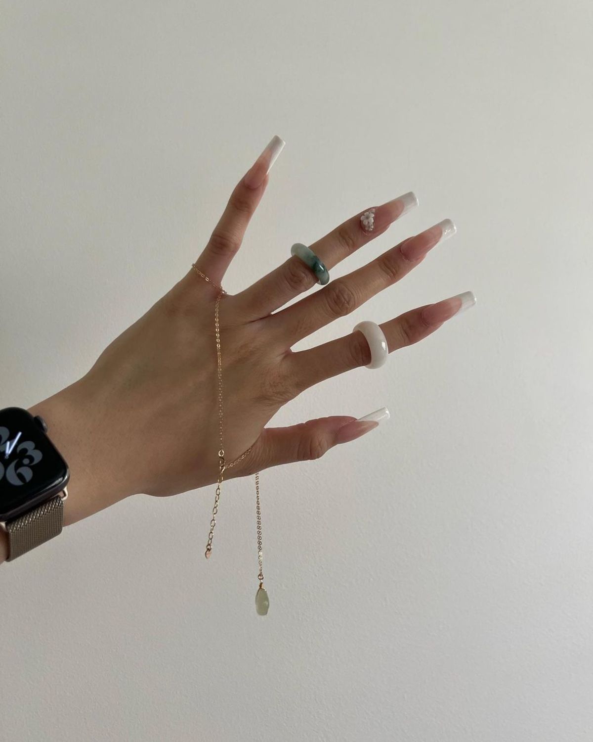 Seree Koi  Mottled Jade Ring - Image 4 of 4