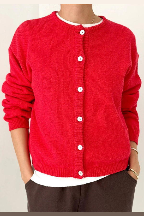 Le Bon Shoppe Leila Cardigan - Chili