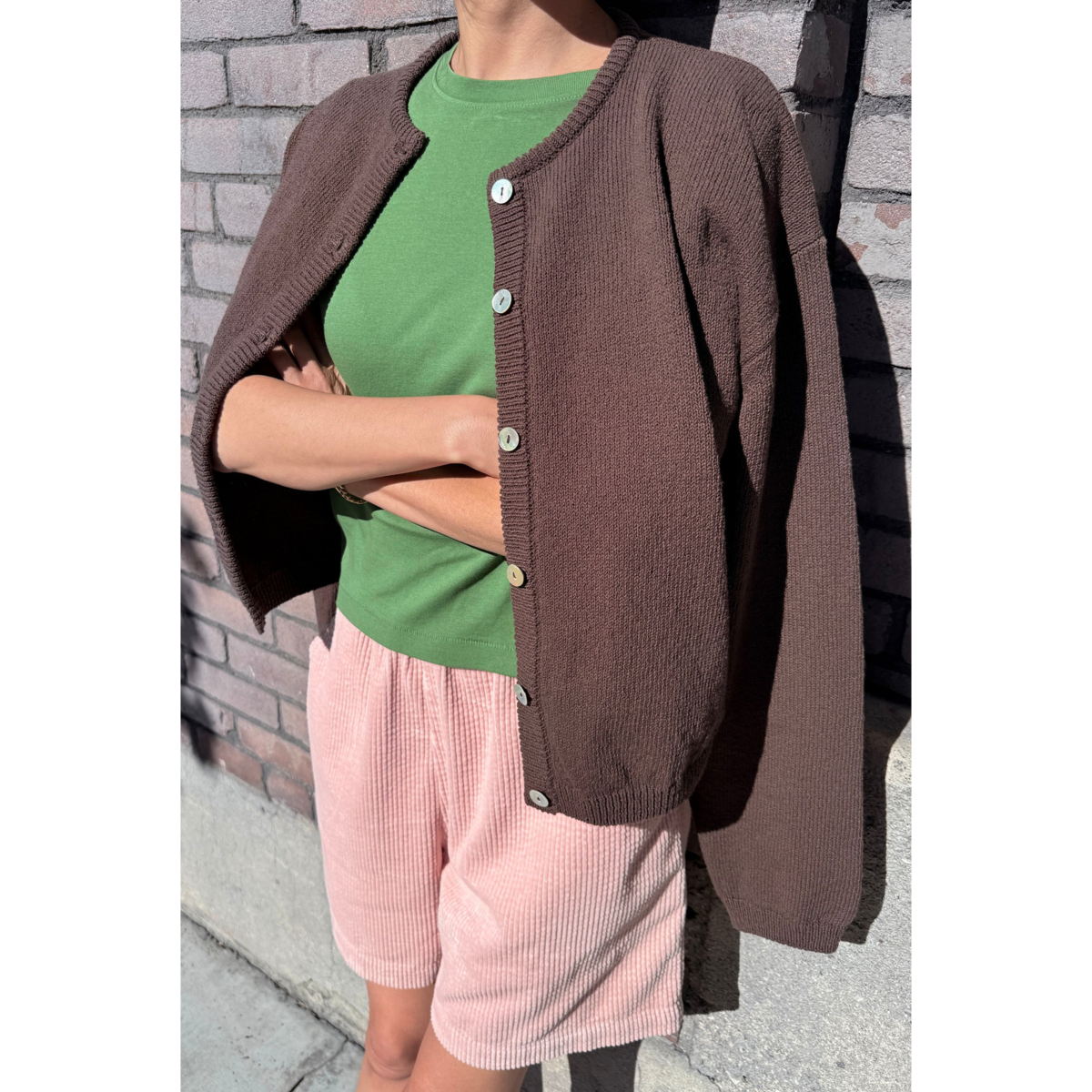 Le Bon Shoppe Leila Cardigan - Chili - Image 3 of 5