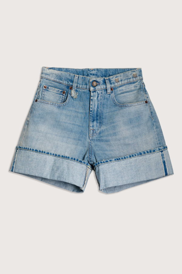 R13 Nina Cuffed Short - Lapis