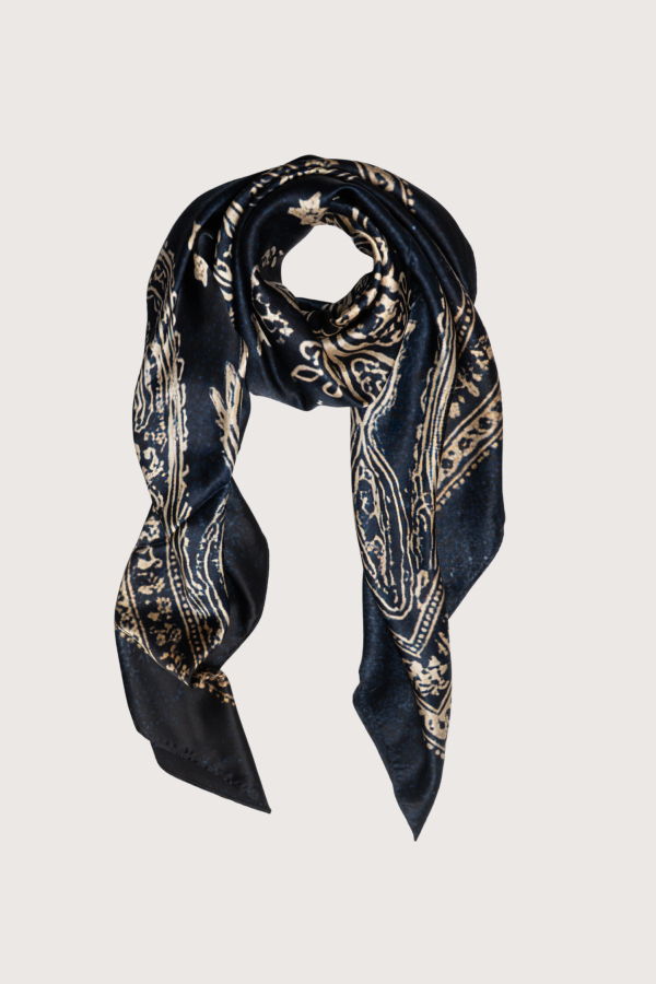 R13 Oversized Bandana Scarf - Blue