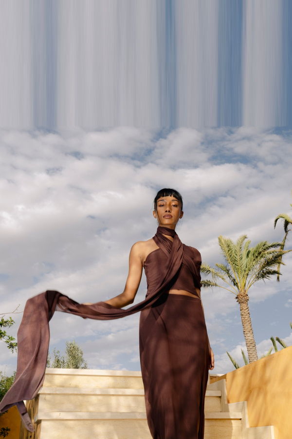 Hanan Sharifa Merzouga Top - Chocolate Brown