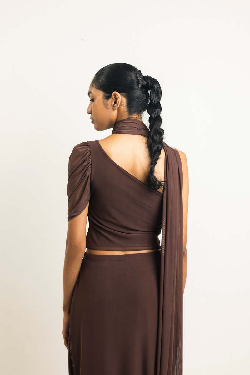 Hanan Sharifa Merzouga Top - Chocolate Brown