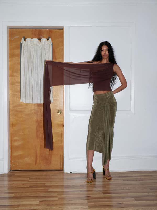 Hanan Sharifa Merzouga Top - Chocolate Brown