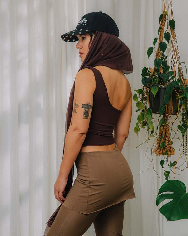 Hanan Sharifa Merzouga Top - Chocolate Brown