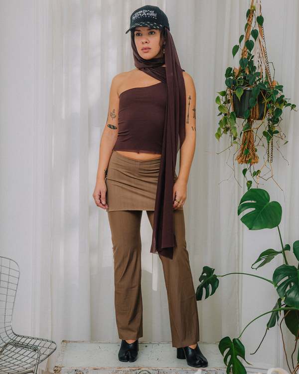 Hanan Sharifa Merzouga Top - Chocolate Brown