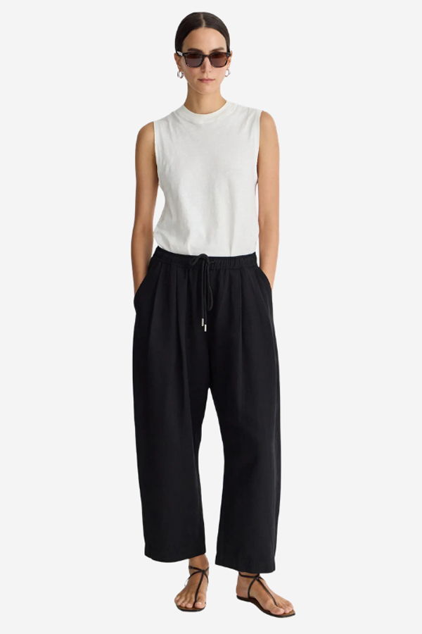 Apiece Apart Everyday Pull-On Pants - Black