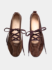 Maguire Zava Suede Ballet Flats - Brown - Thumbnail 3