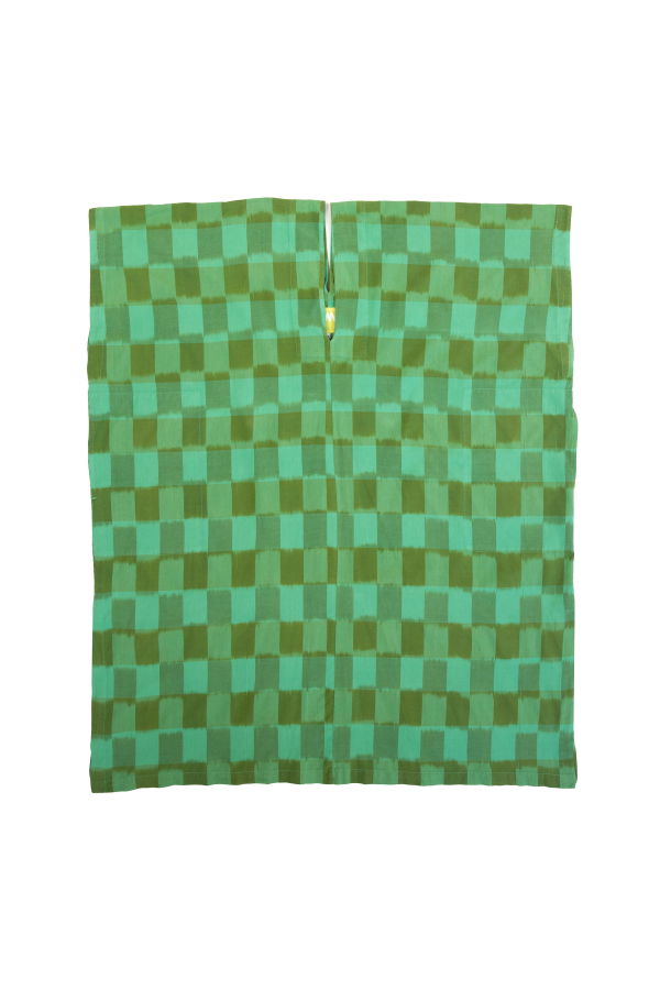 LWN Sello Caftan Handloom Ikat Coverup - Jade