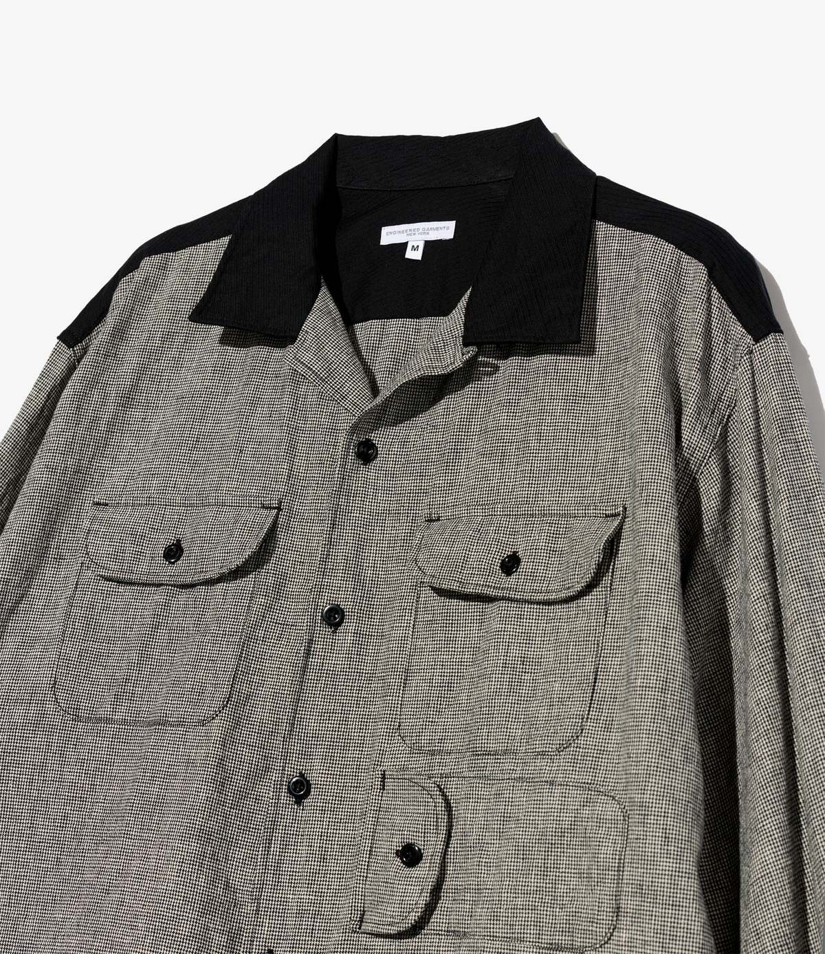 Engineered Garments Bowling Shirt CL Houndstooth Shirt - Image 3 of 4