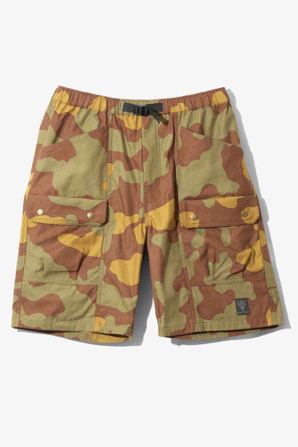 South2 West8 Belted Harbor Reversed Sateen Shorts - Camo
