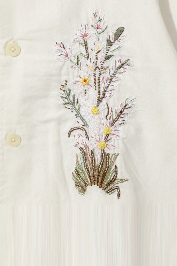 South2 West8 Flower Embroidery Cabana Shirt