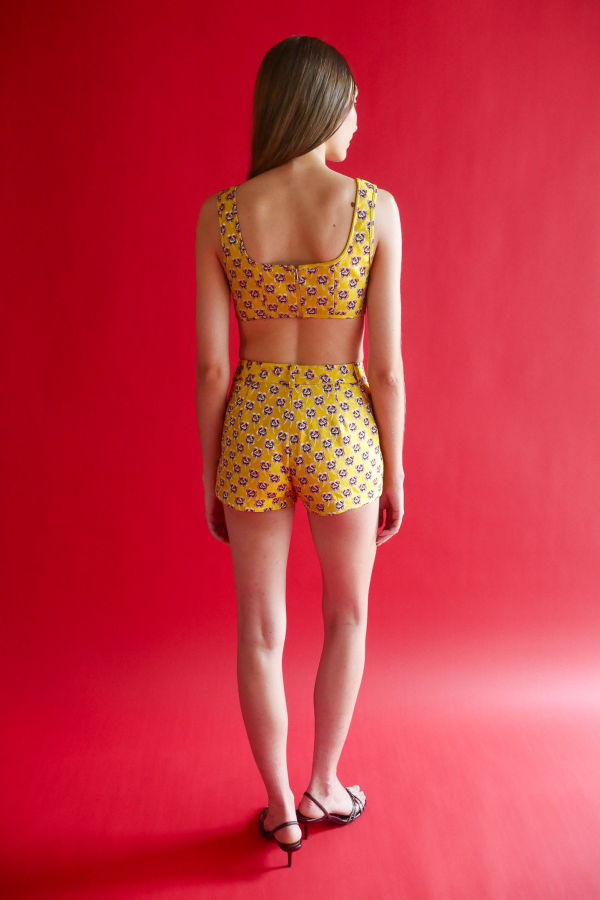 Aubrey Top - Italian Floral Jacquard