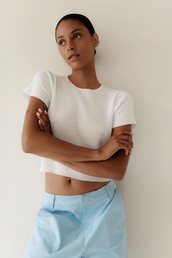 Paper Label Blaise Crop Top