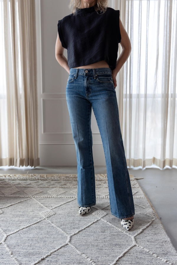 amo denim Marcenia Mid Rise Slouchy Bootcut Jeans