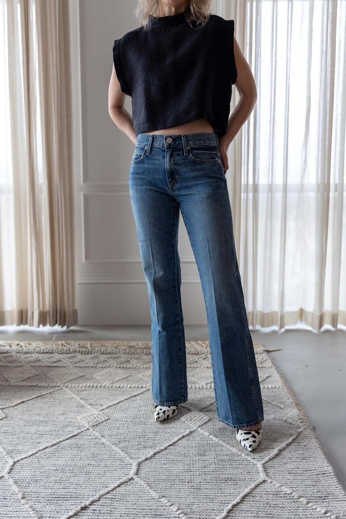 amo denim Marcenia Mid Rise Slouchy Bootcut Jeans - Image 2 of 6
