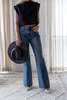 amo denim Marcenia Mid Rise Slouchy Bootcut Jeans - Thumbnail 3