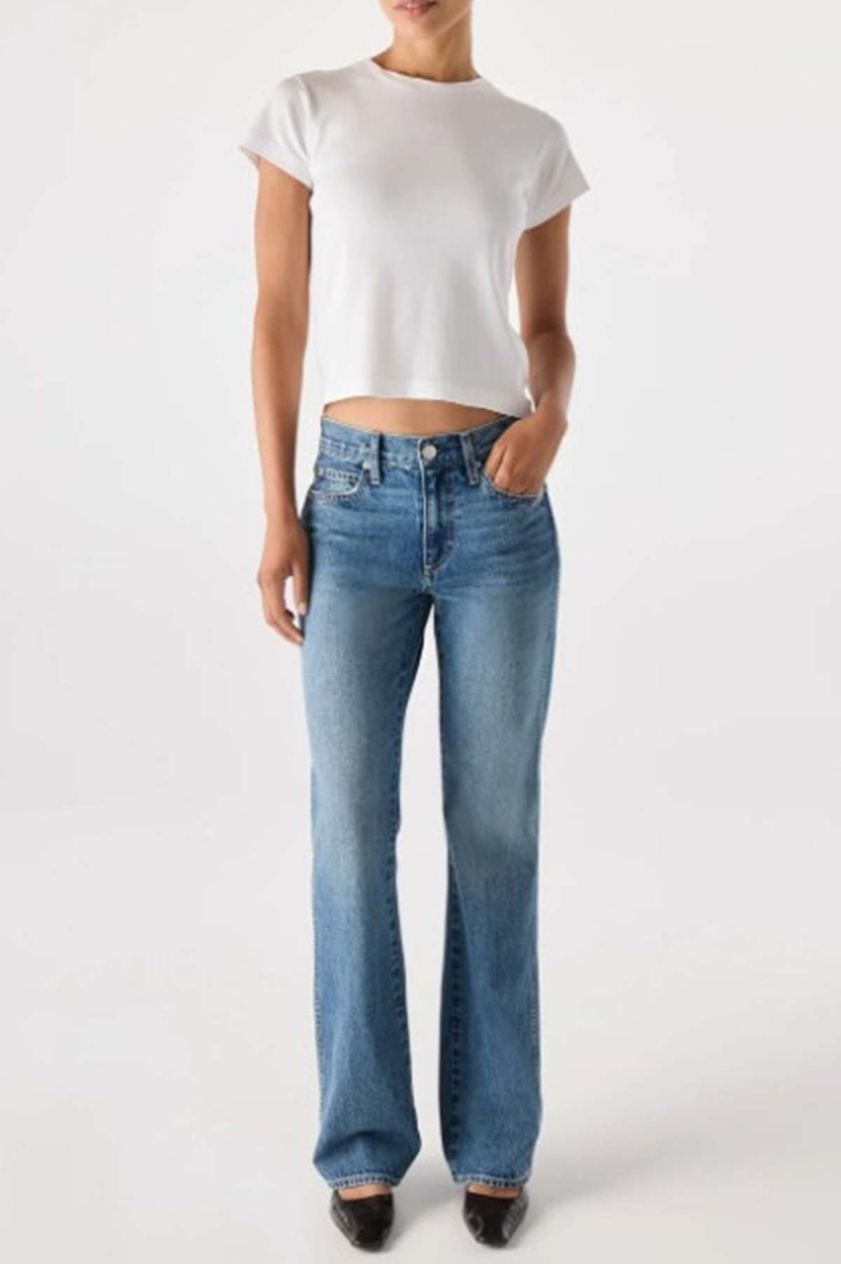 amo denim Marcenia Mid Rise Slouchy Bootcut Jeans - Image 6 of 6