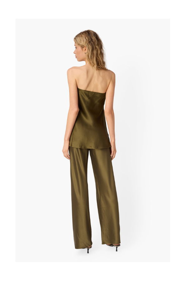 Cami NYC Bristol Mid Rise Pant in Grove Pants - Bronze