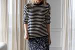 ciao lucia Febo Pullover Sweater - Navy Stripe - Thumbnail 3