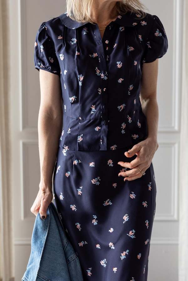 Ciao Lucia Yvonne Top - Papillon Blue