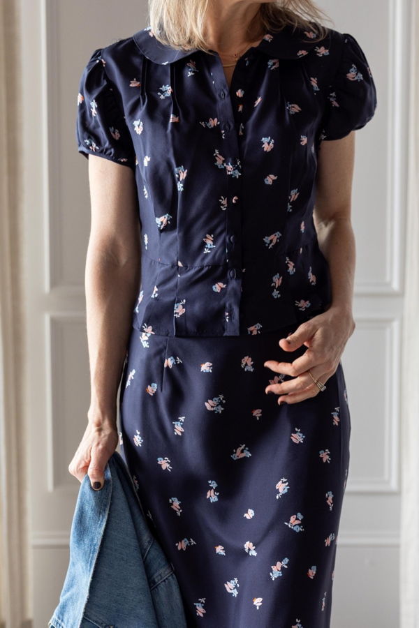 Ciao Lucia Yvonne Top - Papillon Blue