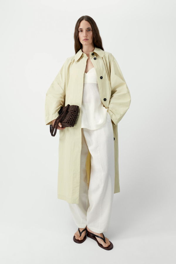 Cordera Batwing Trench Coat - Butter