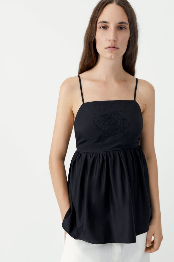 Cordera Cotton Embroidered Top