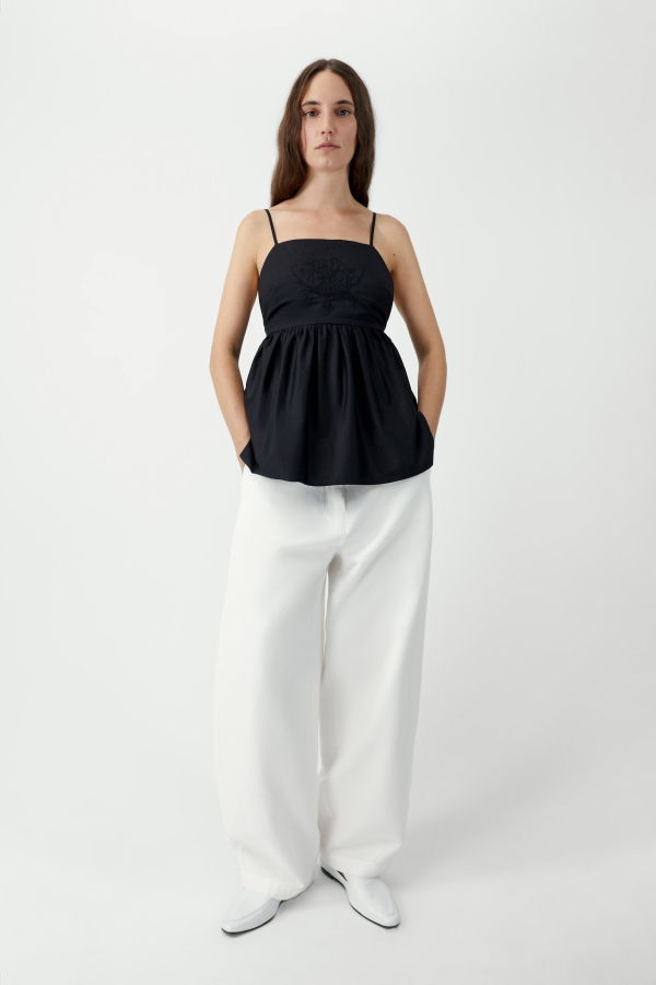 Cordera Cotton Embroidered Top