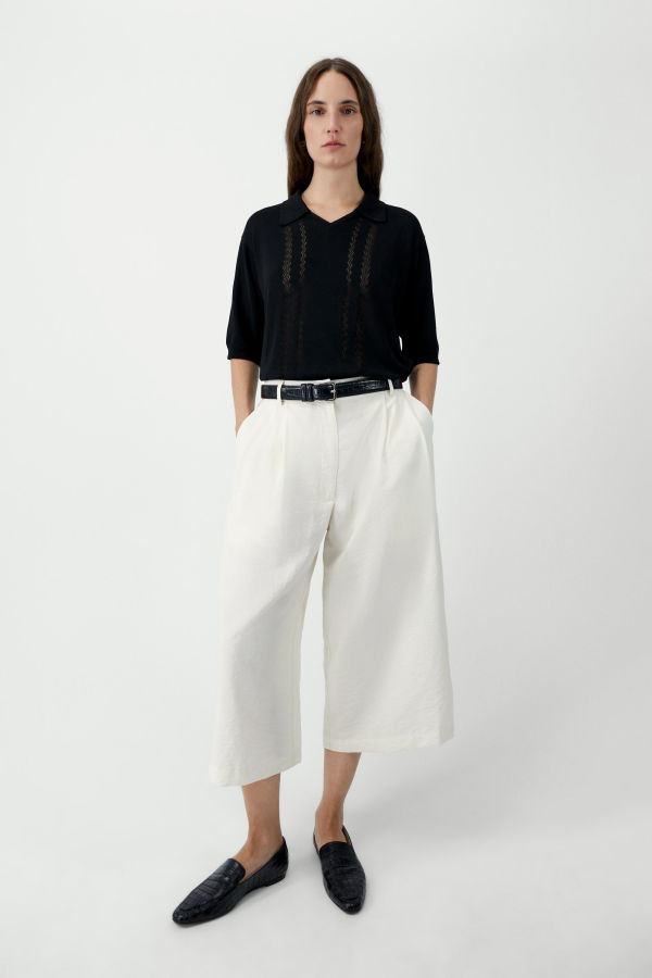 Cordera Lace Polo Top