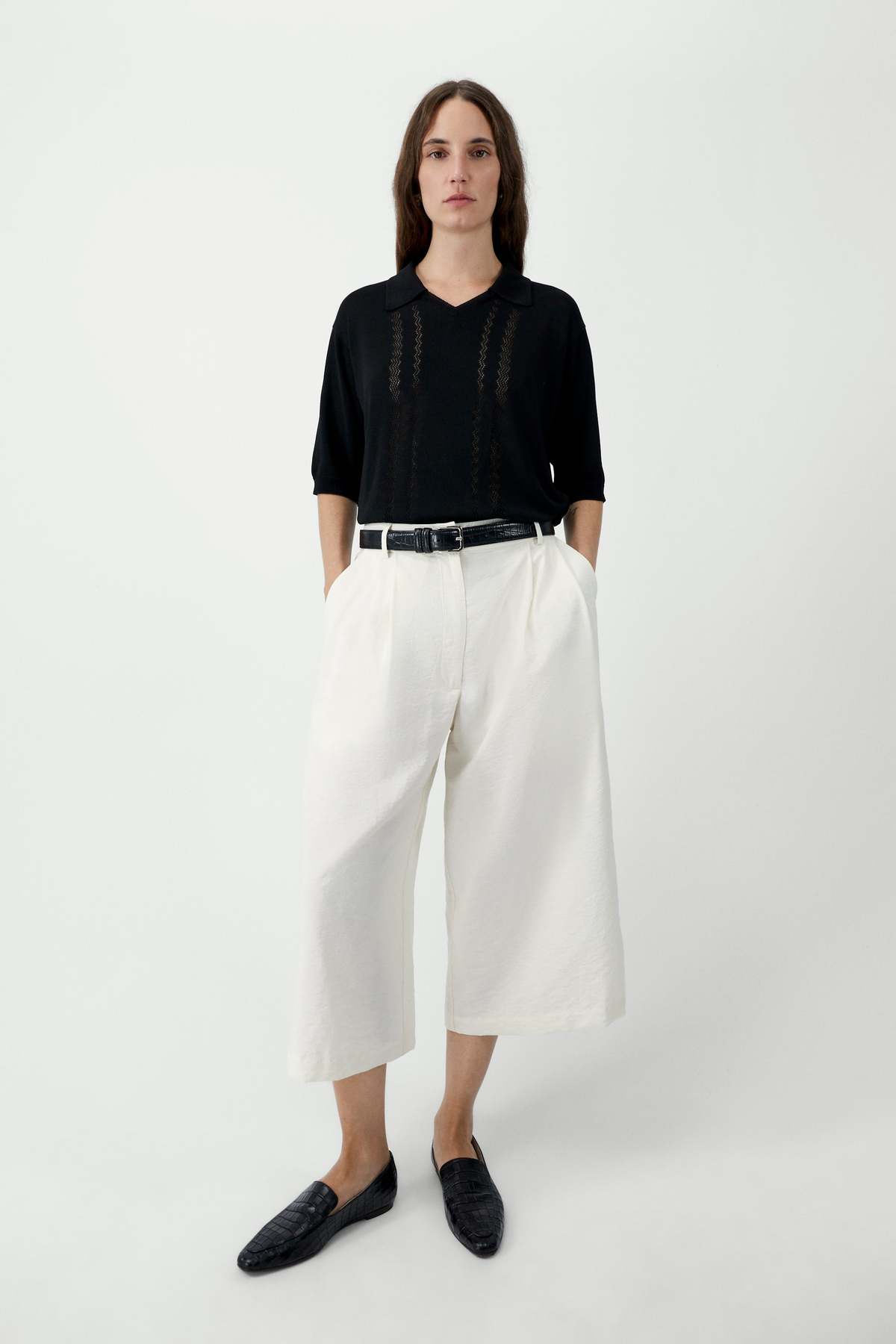 Cordera Lace Polo Top - Image 2 of 4