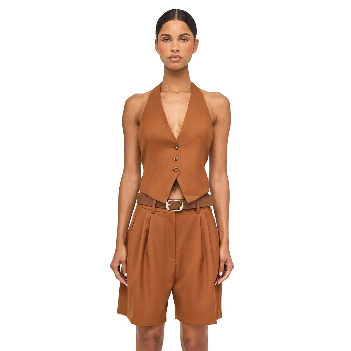 Ronny Kobo Andora Shorts - Rust - Image 2 of 4